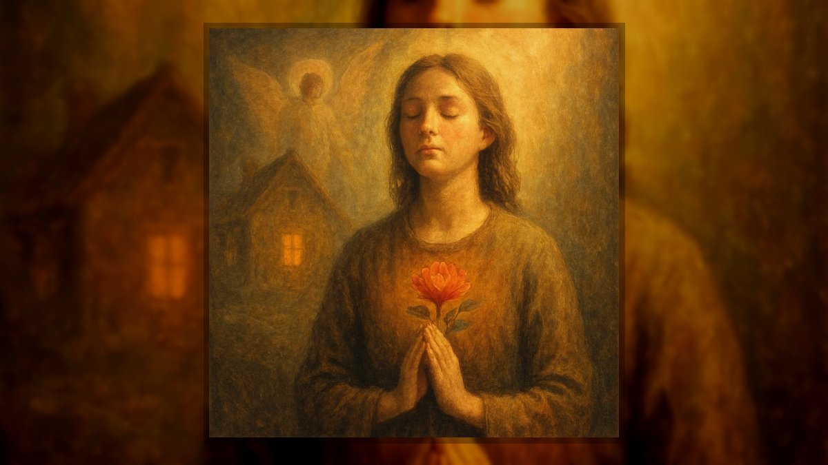 Végh Éva Ive: Köszönni jöttem című vers illusztrációja a Múzsák Könyvtárában