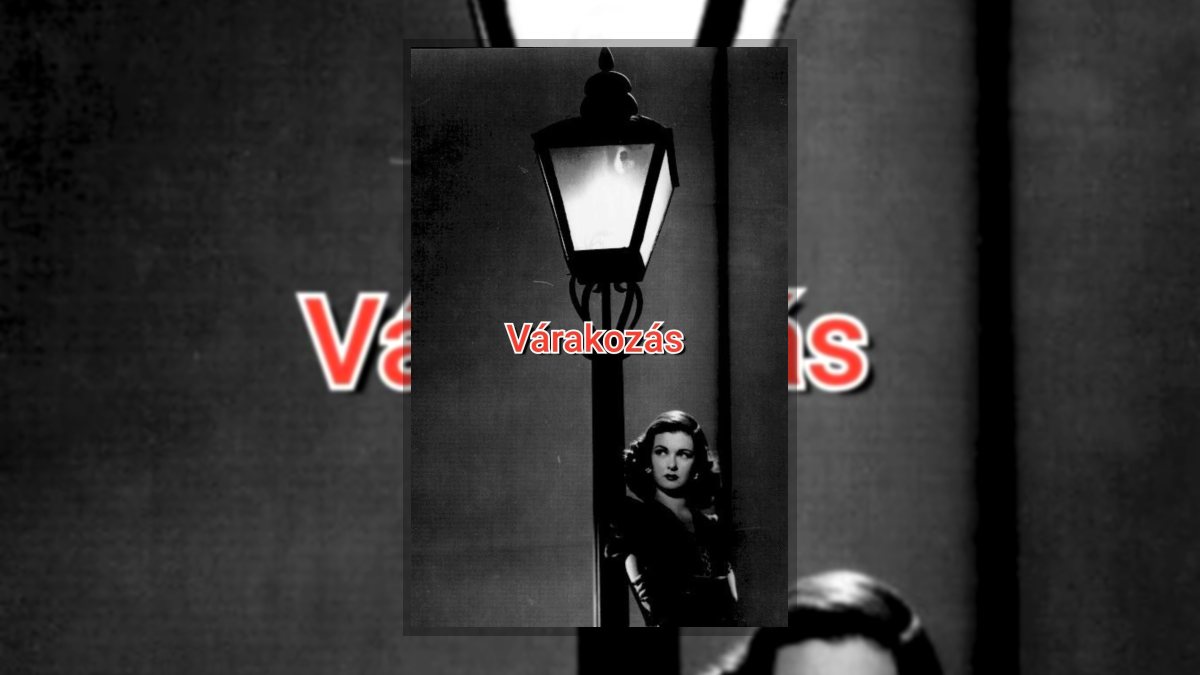 Kovács Attila: Várakozás című vers illusztrációja a Múzsák Könyvtárában