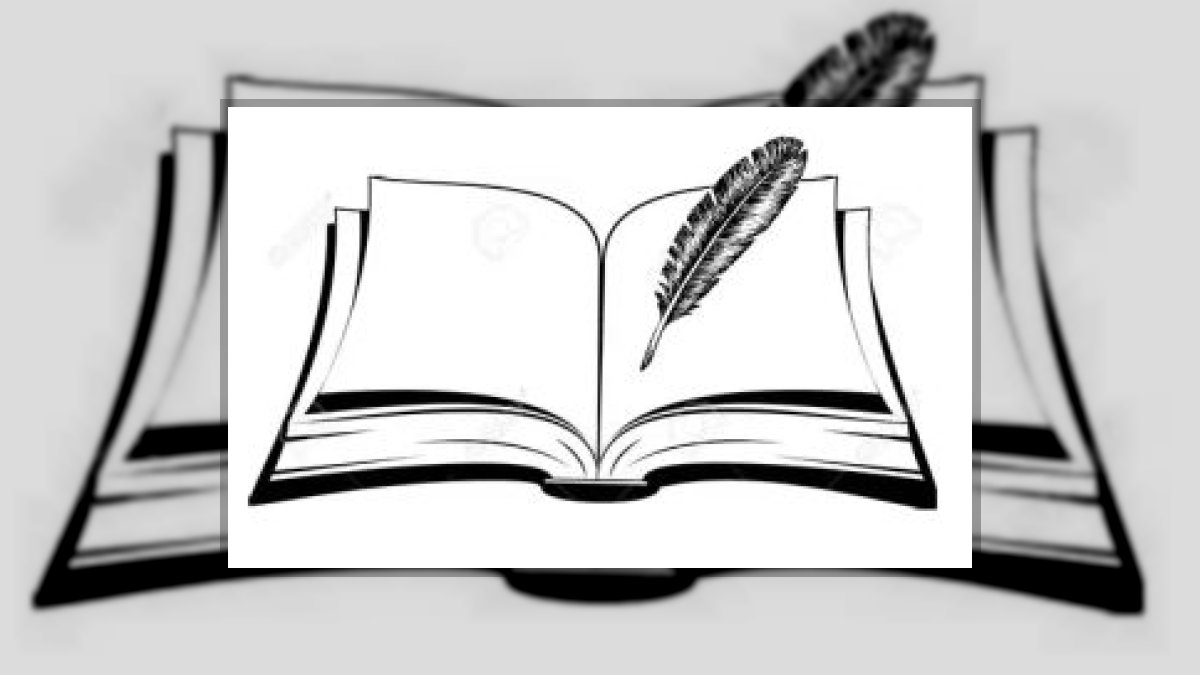 szlip964: A verseskötet című vers illusztrációja a Múzsák Könyvtárában