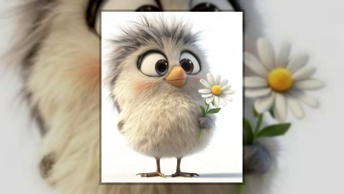 Rose Logan: Domi a veréb című vers illusztrációja a Múzsák Könyvtárában