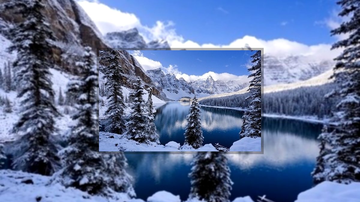 Krivák-Móricz Ilona: Tél című vers illusztrációja a Múzsák Könyvtárában