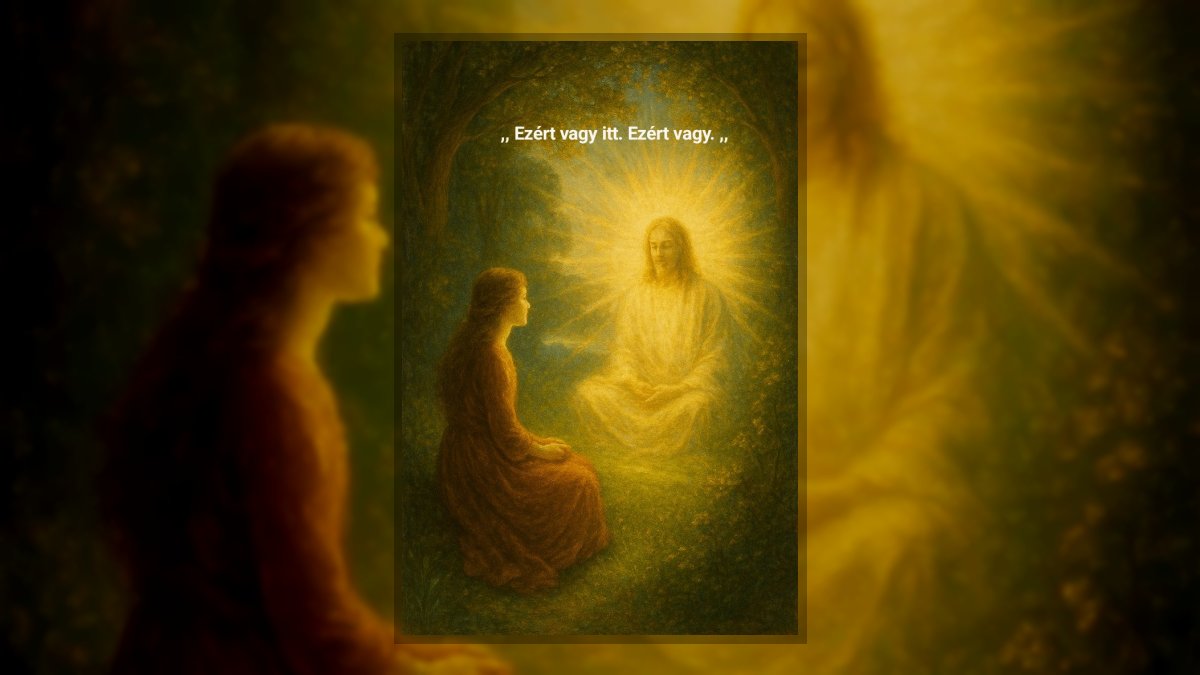 Végh Éva Ive: Éden és a Tiszta Szívű (Jézus emlékére) című novella illusztrációja a Múzsák Könyvtárában.