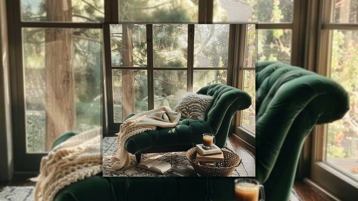 Rose Logan: A fotel szíve című vers illusztrációja a Múzsák Könyvtárában