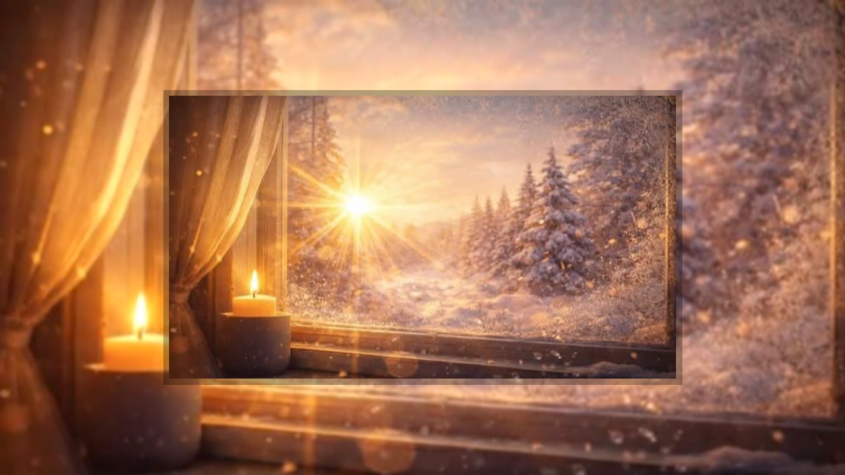 Fekete Ida Virág: Hajnali reménysugár című vers illusztrációja a Múzsák Könyvtárában