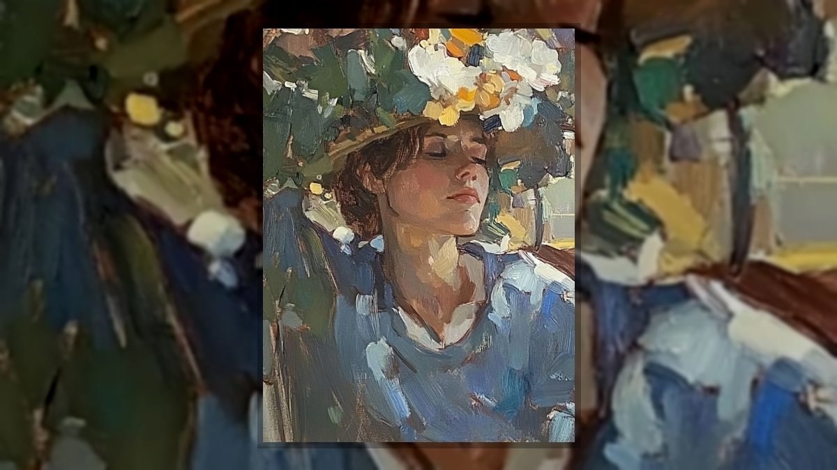 sadlih: Beszél a csend című vers illusztrációja a Múzsák Könyvtárában