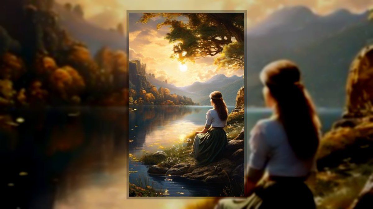 Márkus Katalin/Kata/: Várakozás című vers illusztrációja a Múzsák Könyvtárában