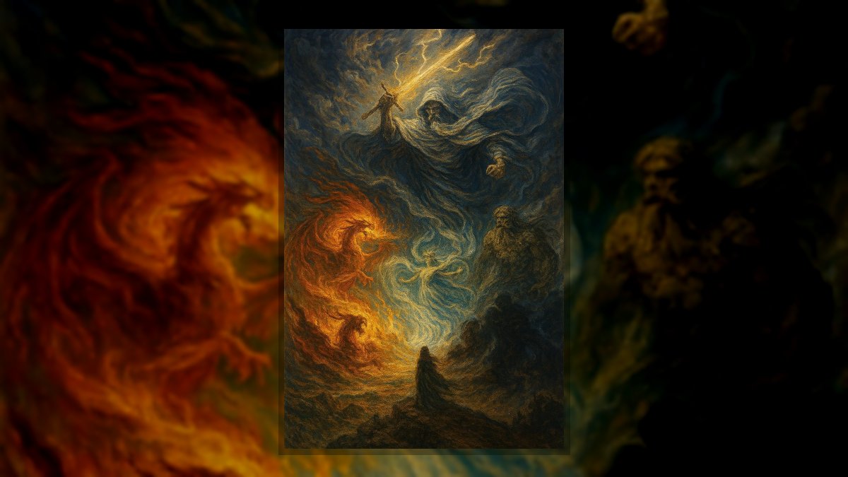 Balogh Erika: Az északi szél balladája című novella illusztrációja a Múzsák Könyvtárában.