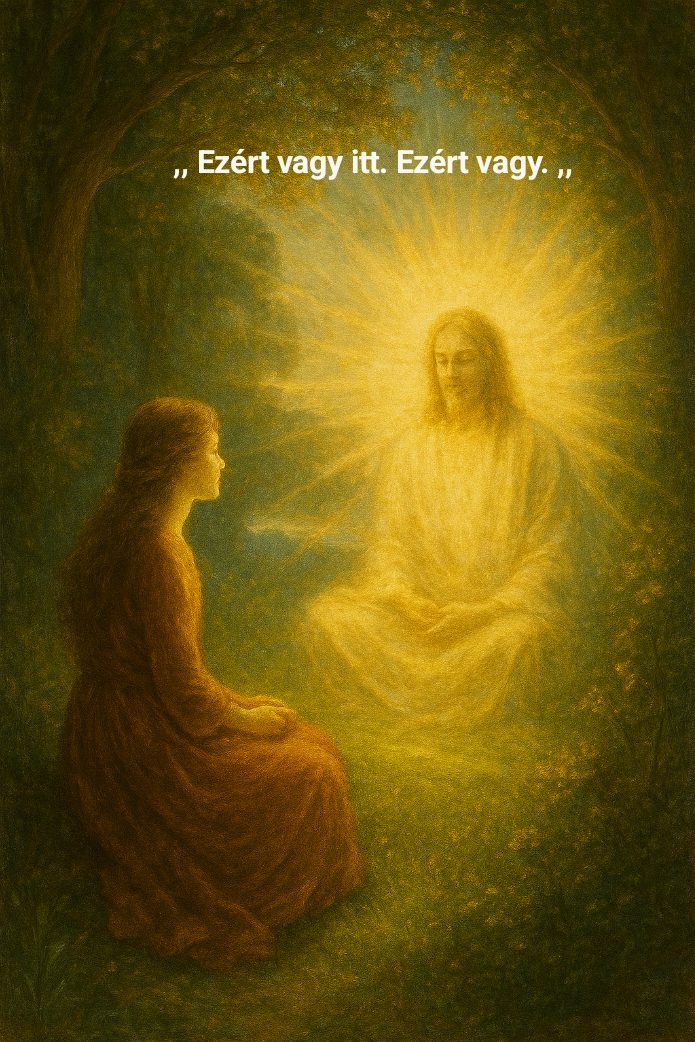 Végh Éva Ive: Éden és a Tiszta Szívű (Jézus emlékére) című novella illusztrációja a Múzsák Könyvtárában.