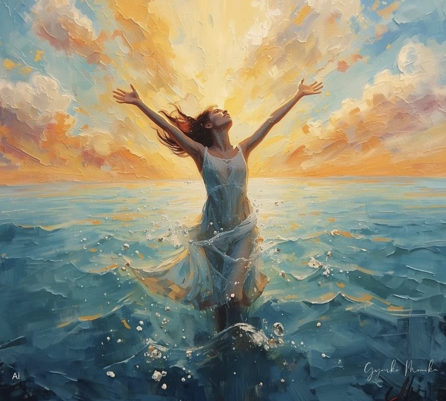 Gyurkó Mónika: Add meg nekem az utat! című vers illusztrációja a Múzsák Könyvtárában