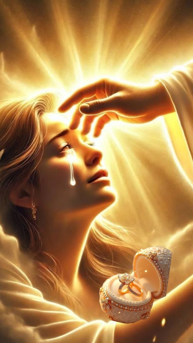 Mihályné Tordai: Könny – ahol a fény születik című vers illusztrációja a Múzsák Könyvtárában