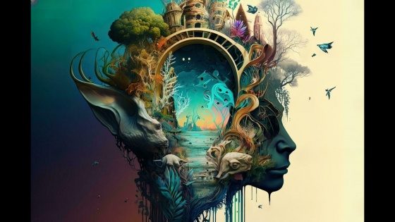 Tasi83: Gyűjtögető életmód című vers illusztrációja a Múzsák Könyvtárában