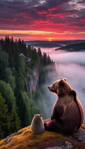 Felső Tamás: Tündérvölgy meséi: A Napkelte barátsága című mese illusztrációja a Múzsák Könyvtárában