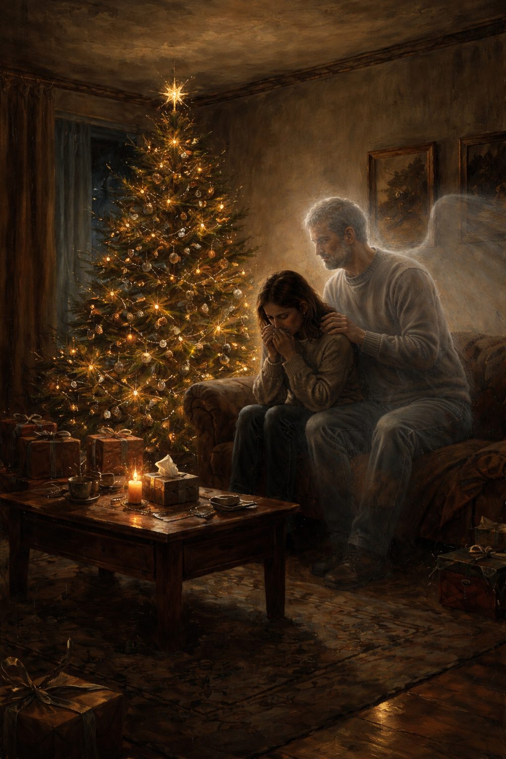 Kollár Kornélia: Idén csend című vers illusztrációja a Múzsák Könyvtárában