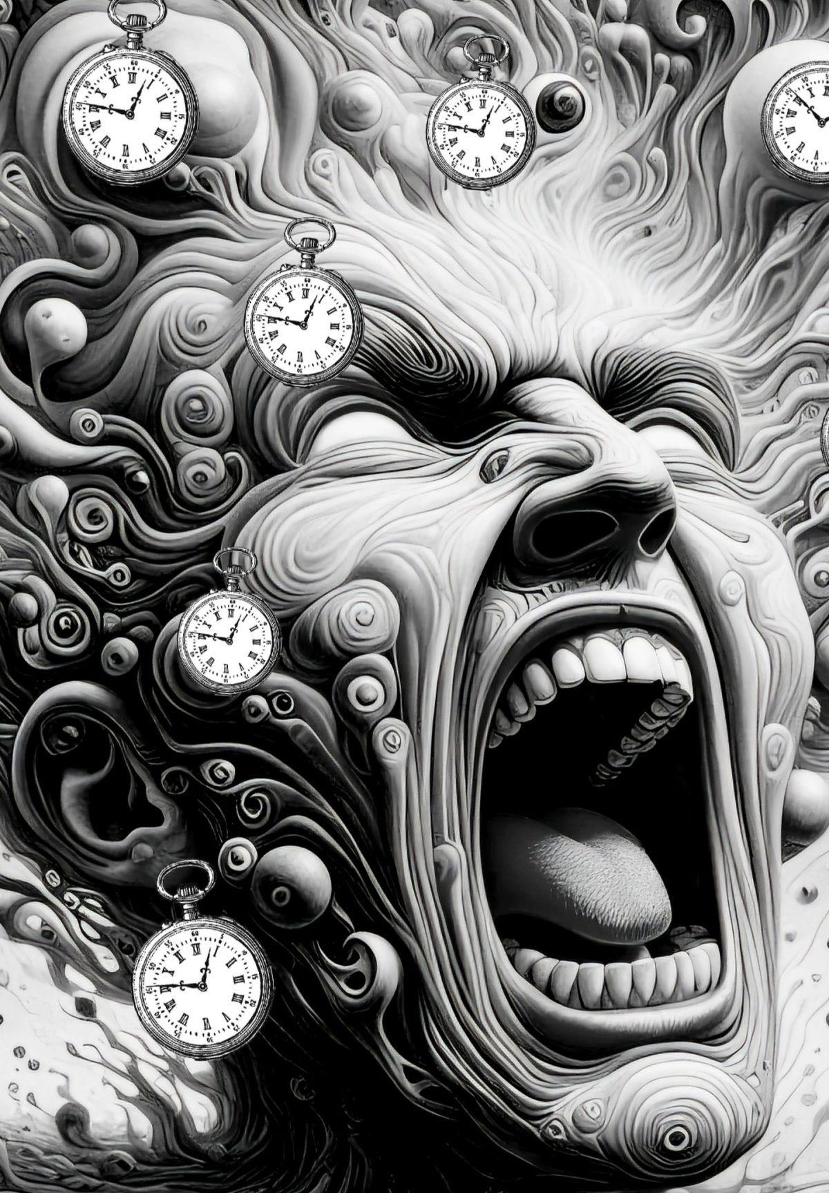 Kollár Kornélia: Szabadulnék című vers illusztrációja a Múzsák Könyvtárában