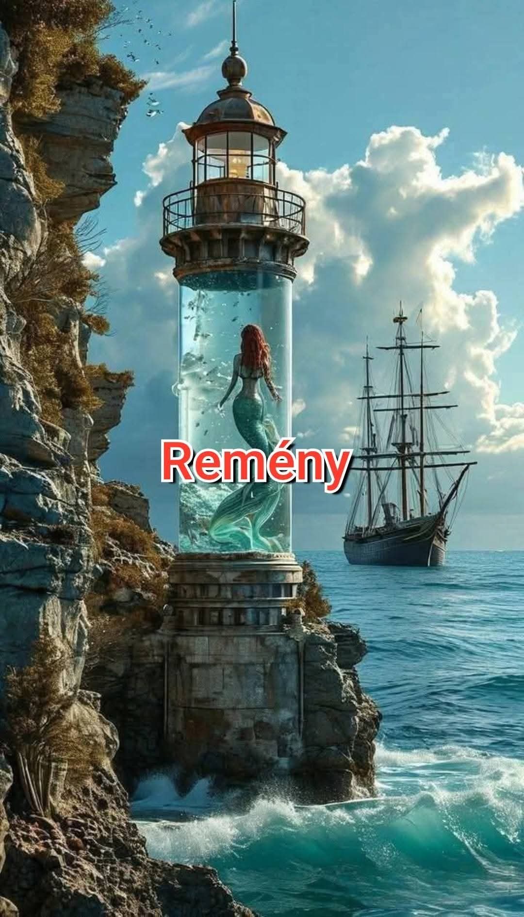 Zsuzsanna Bandics: Remény című vers illusztrációja a Múzsák Könyvtárában