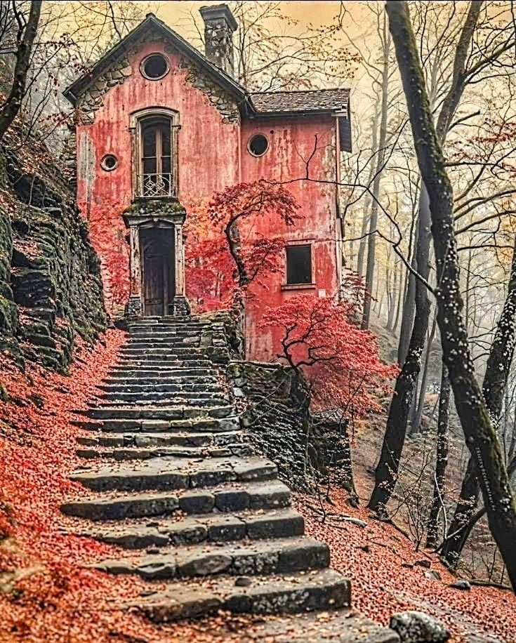 Bonnie Marcelé: Az elhagyott ház című vers illusztrációja a Múzsák Könyvtárában