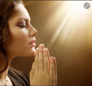 Krivák-Móricz Ilona: Ima című vers illusztrációja a Múzsák Könyvtárában