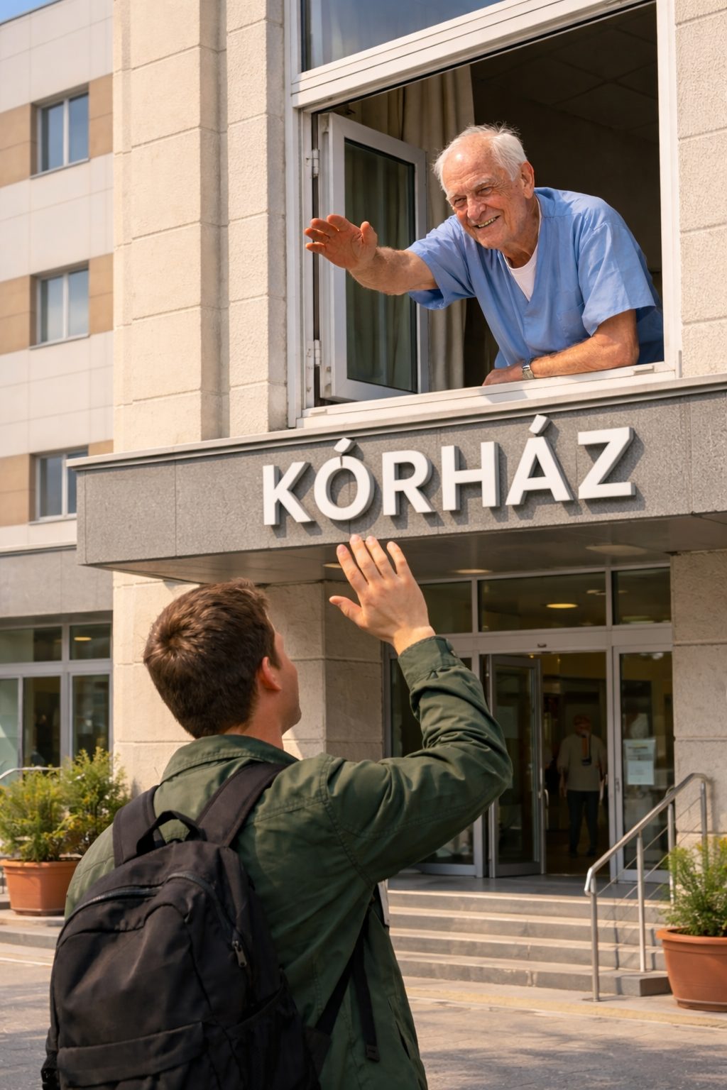 Antal Izsó: Az ablak című novella illusztrációja a Múzsák Könyvtárában.