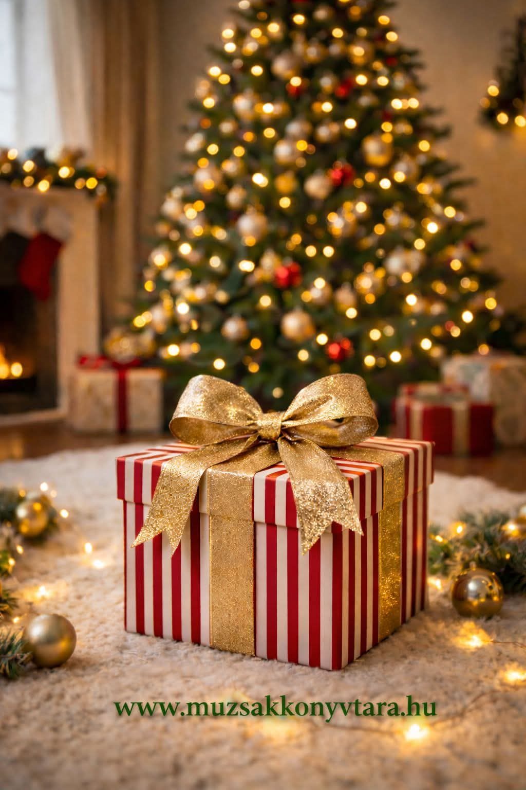 Norbert Farkas: Az ajándékozásról úgy őszintén... című novella illusztrációja a Múzsák Könyvtárában.