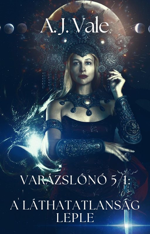 A. J. Vale: Varázslónő 5/1: A Láthatatlanság leple című novella illusztrációja a Múzsák Könyvtárában.