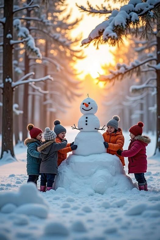 Garami Nelli: Hull a hó című vers illusztrációja a Múzsák Könyvtárában