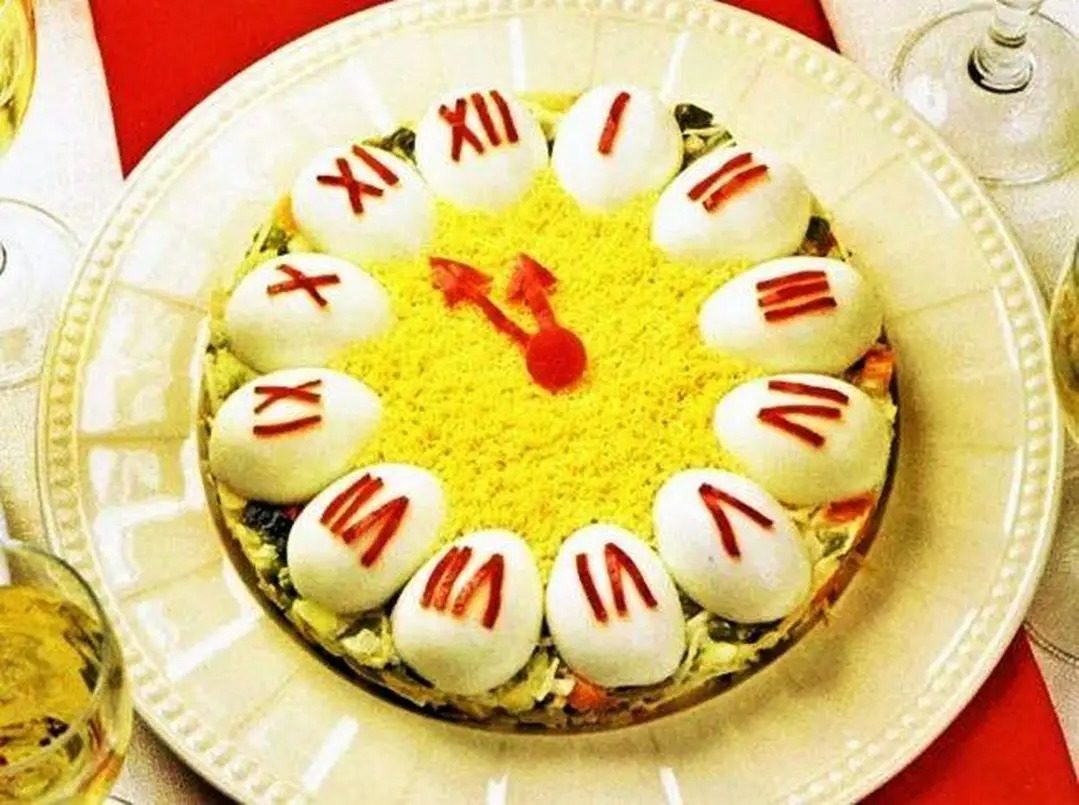 Gábor Edit: Szilveszteri vacsora című vers illusztrációja a Múzsák Könyvtárában