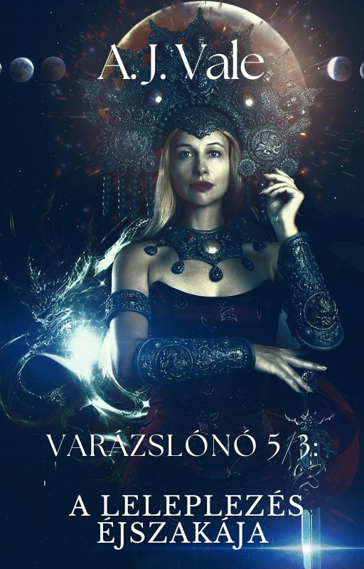 A. J. Vale: Varázslónő 5/3:  A Leleplezés éjszakája című novella illusztrációja a Múzsák Könyvtárában.