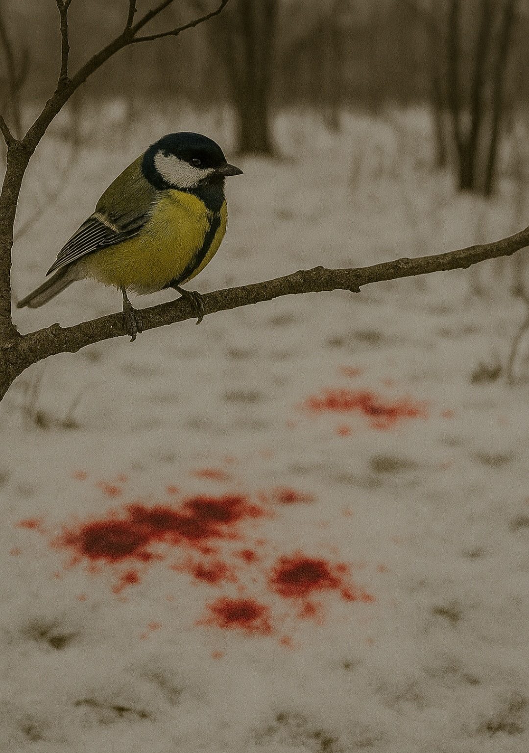 Kimmel Gábor: Néma tanú című vers illusztrációja a Múzsák Könyvtárában
