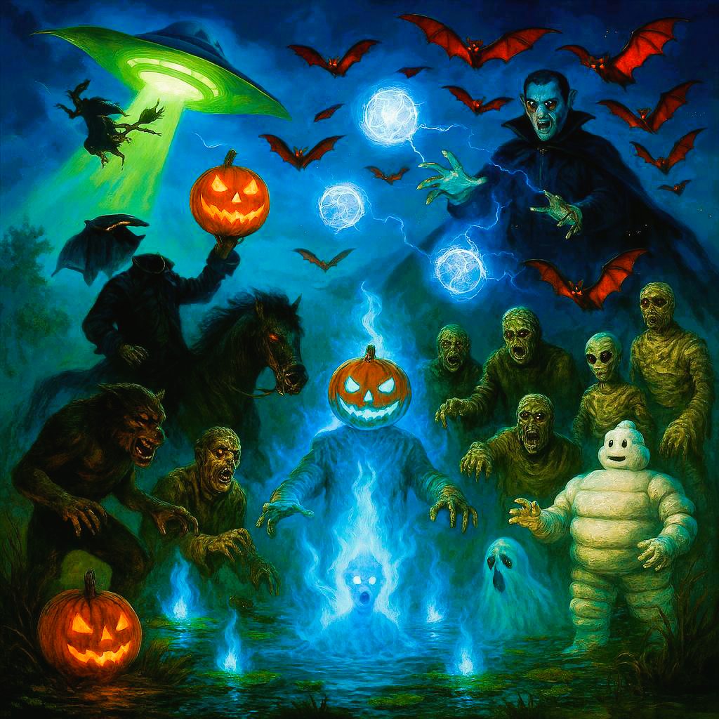 A.K. András.: Lidérclápi rémálom című novella illusztrációja a Múzsák Könyvtárában.