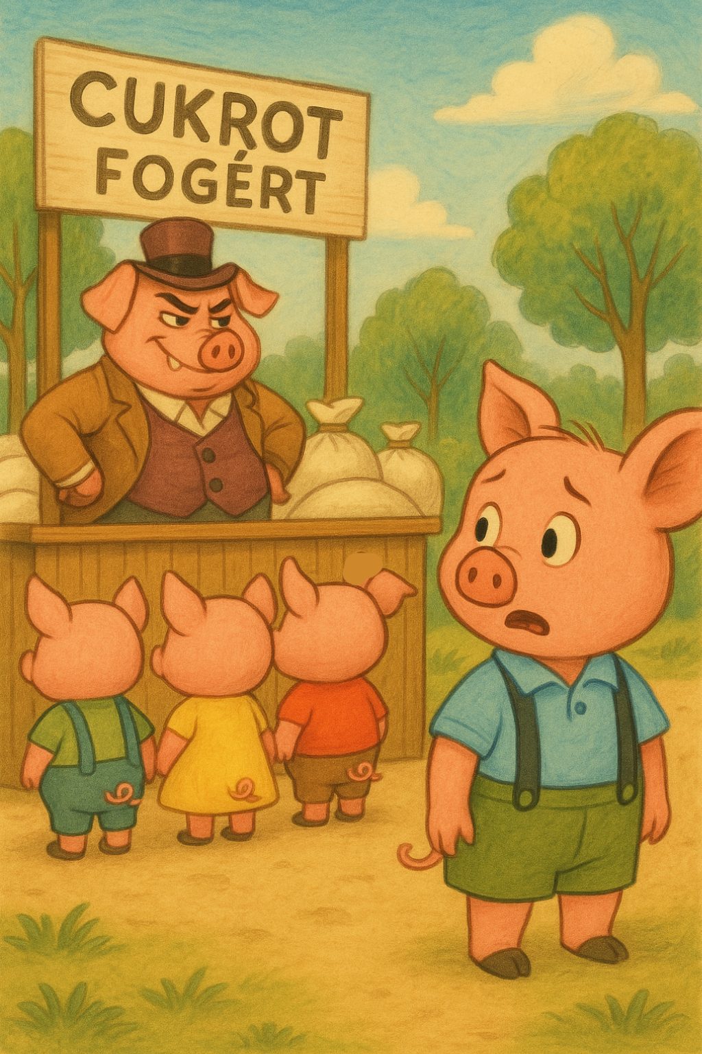 Gáll Zoltán: RÖFI DÖNCI KALANDJAI II.Rész című mese illusztrációja a Múzsák Könyvtárában