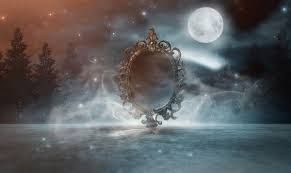 Szabó Szabina: Tükör című vers illusztrációja a Múzsák Könyvtárában