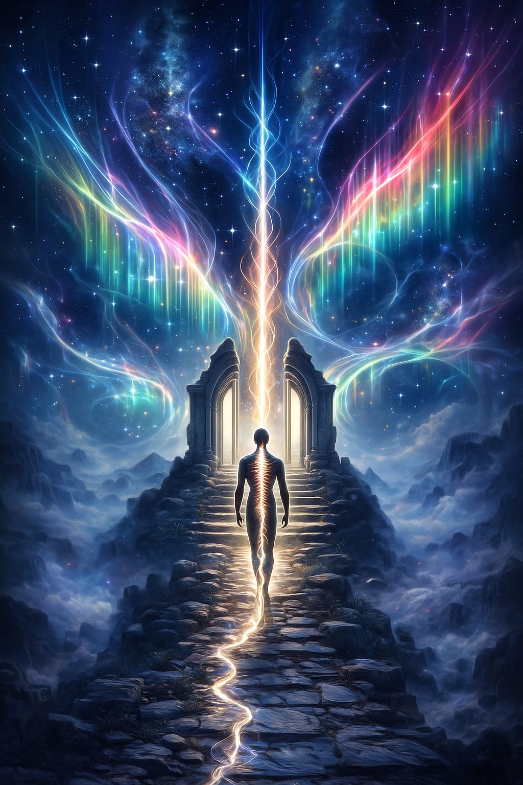 Elias Axel Reid: Lélekutak című vers illusztrációja a Múzsák Könyvtárában