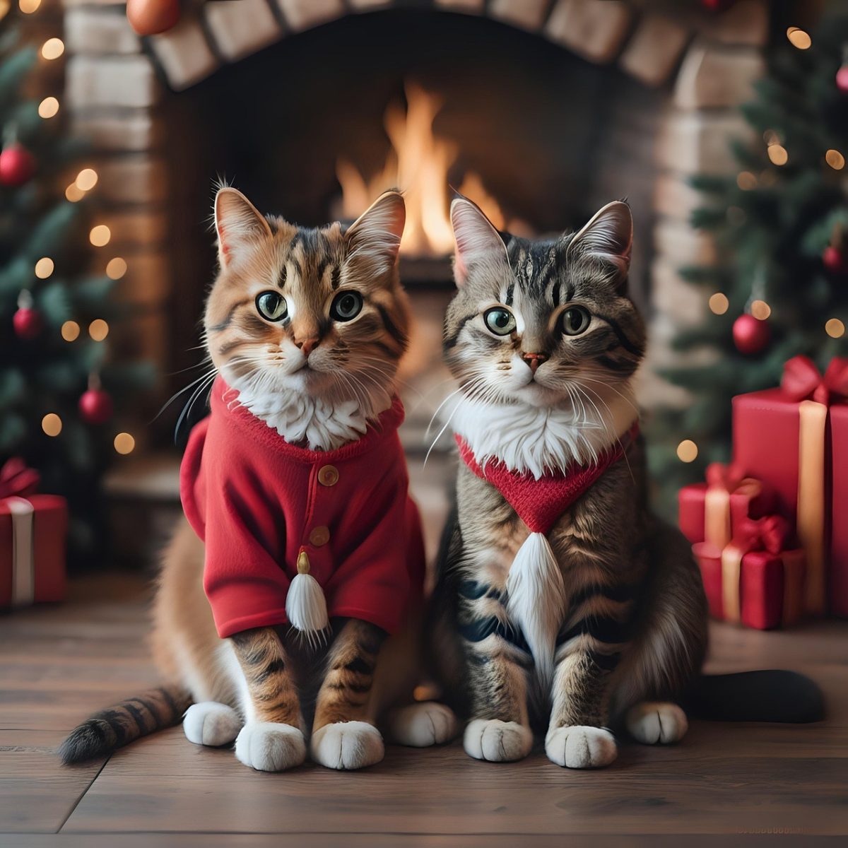 Szabó Szabina: Cicaélet - Csíkos és Tigris szemszögéből című novella illusztrációja a Múzsák Könyvtárában.