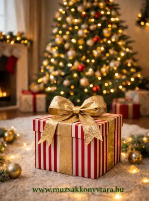 Kendi: Az ajándék csendje című vers illusztrációja a Múzsák Könyvtárában