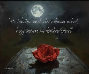 Gyurkó Mónika: "Rózsaszirom" című vers illusztrációja a Múzsák Könyvtárában