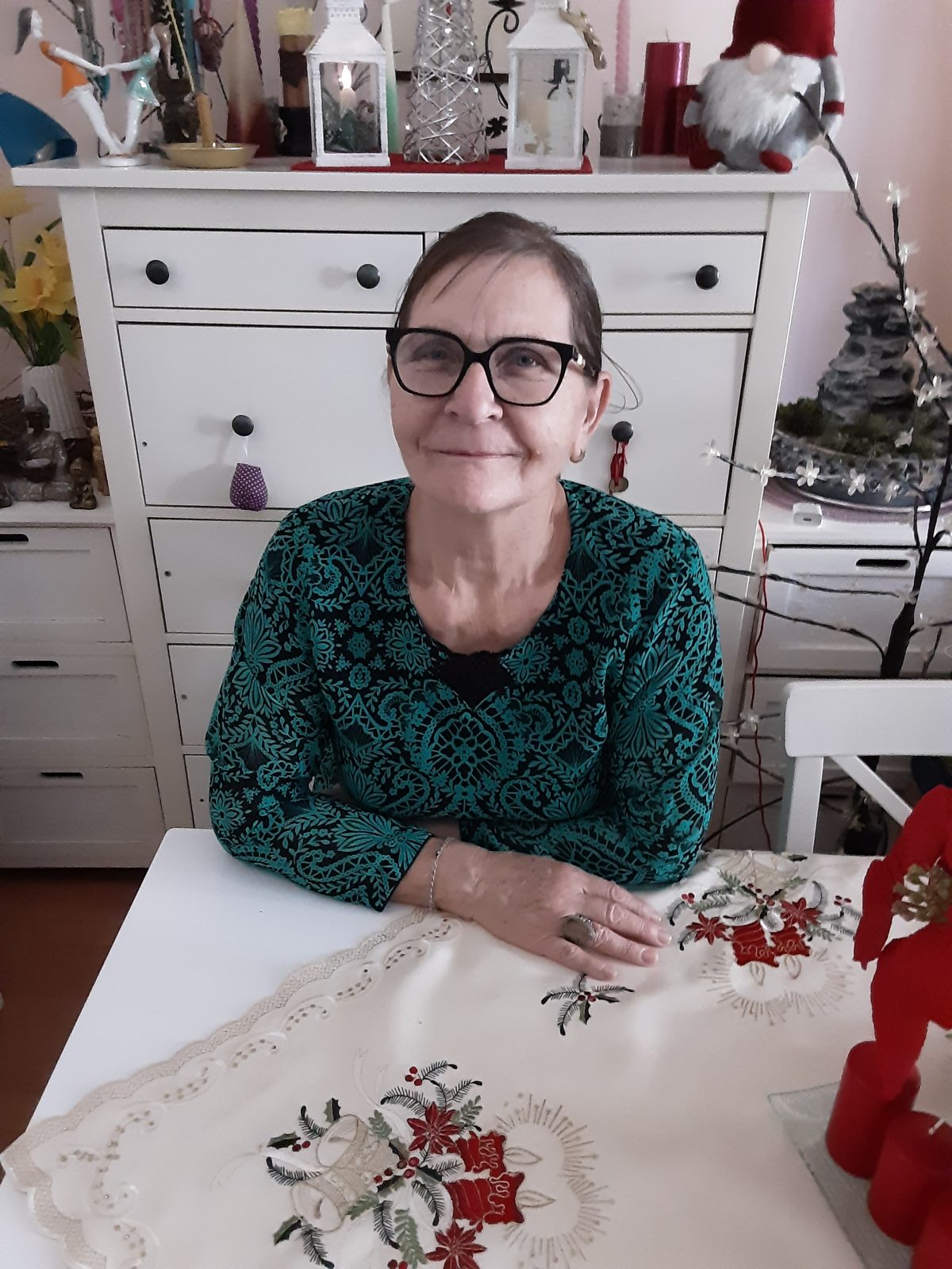 Soósné Balassa Eszter: Köszönöm című vers illusztrációja a Múzsák Könyvtárában