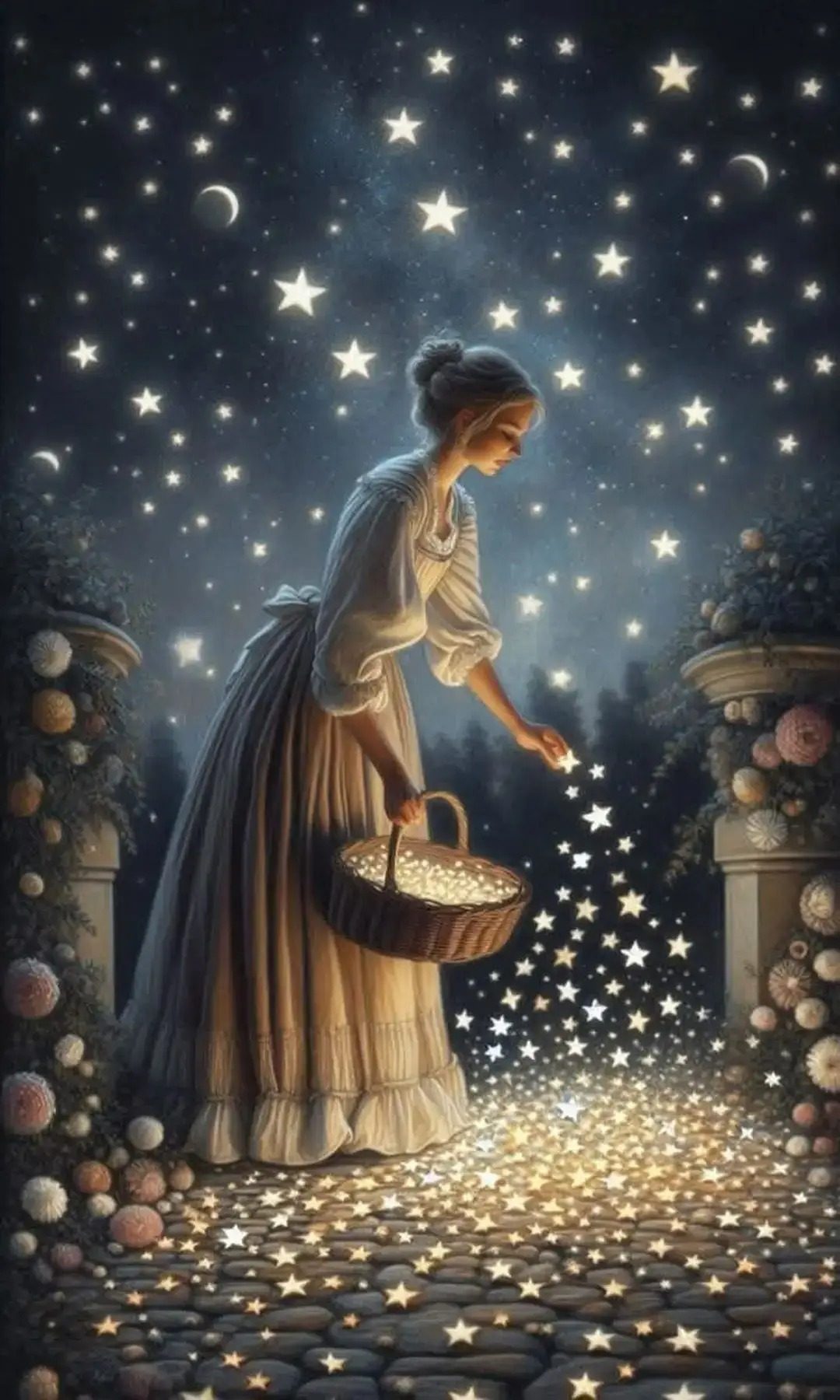 Gábor Edit: Édesanyám szava című vers illusztrációja a Múzsák Könyvtárában