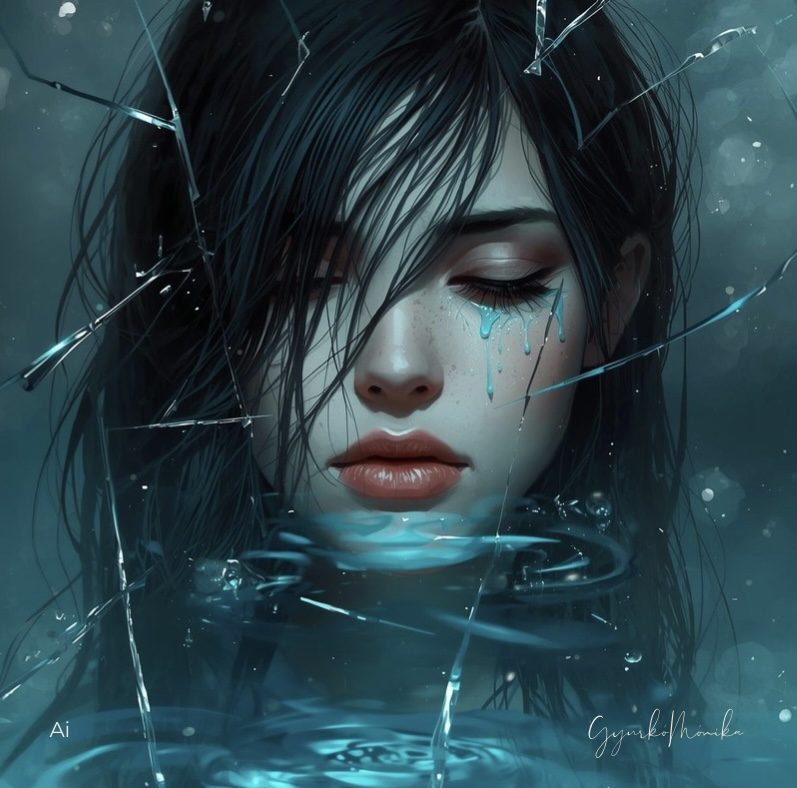 Gyurkó Mónika: Haiku című vers illusztrációja a Múzsák Könyvtárában