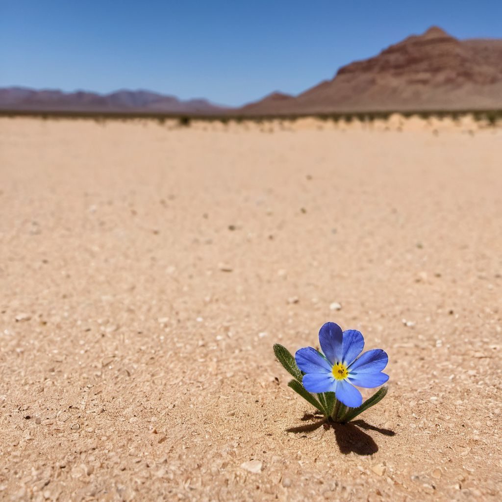 A.K. András.: Kék kis virág című novella illusztrációja a Múzsák Könyvtárában.
