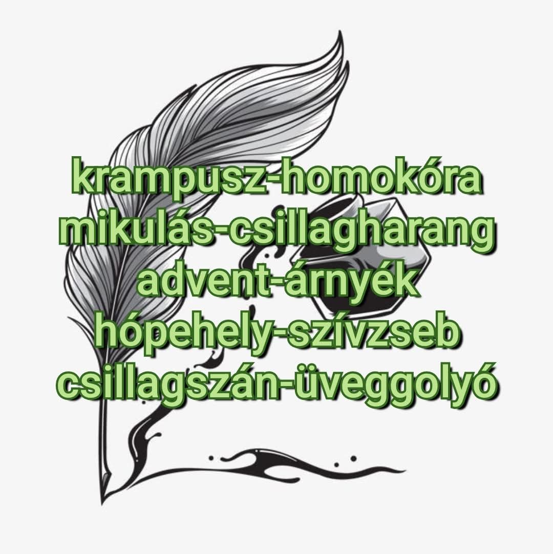 Soósné Balassa Eszter: Mikulás-csillagharang című novella illusztrációja a Múzsák Könyvtárában.