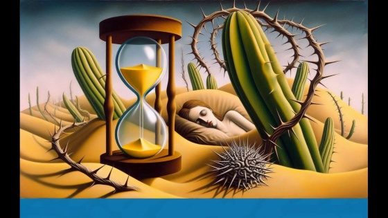 Tasi83: BÉGETŐ PRÓFÉCIÁK, TALMI ÖSSZEOMLÁSOK című vers illusztrációja a Múzsák Könyvtárában