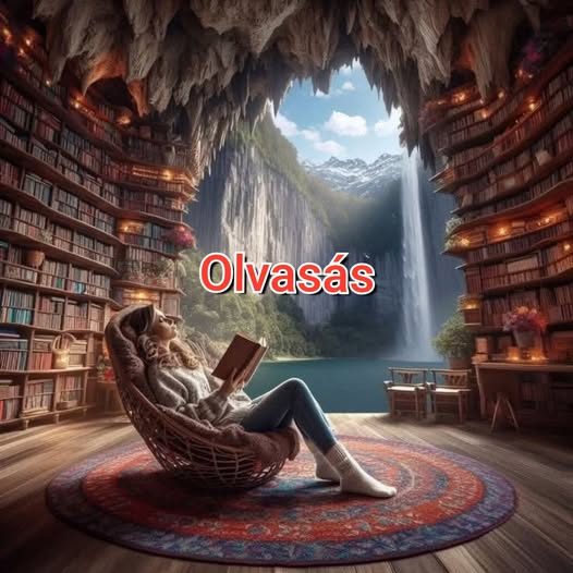 Alexander Corvinus: Olvasás című novella illusztrációja a Múzsák Könyvtárában.