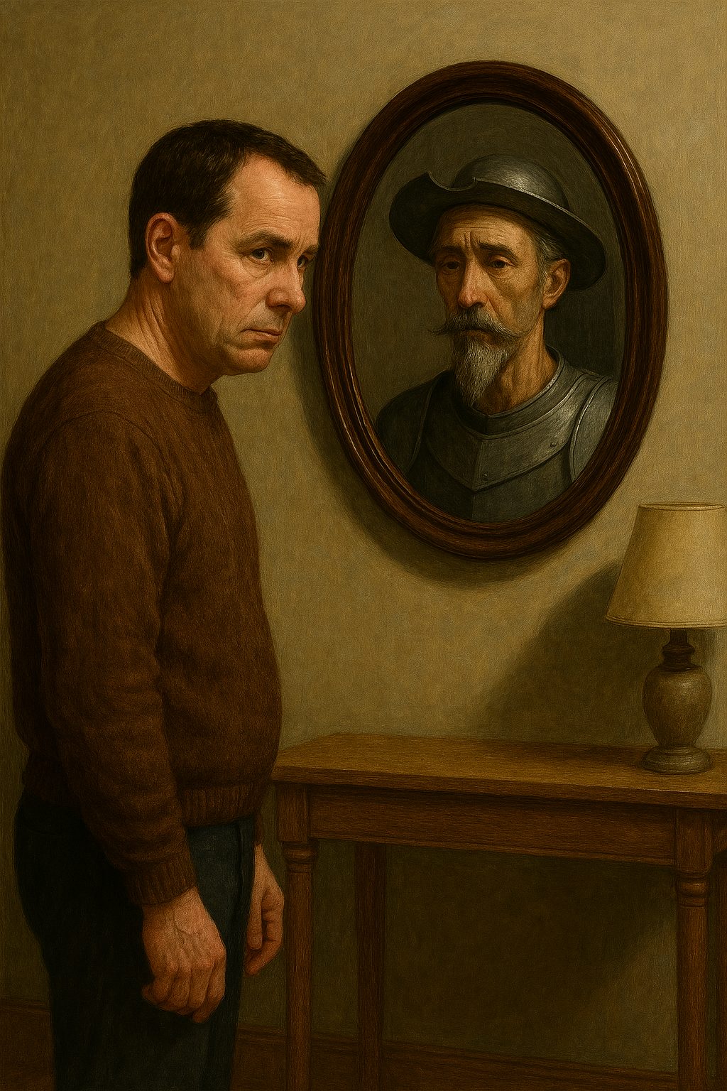 Antal Izsó: Önvallomás című vers illusztrációja a Múzsák Könyvtárában