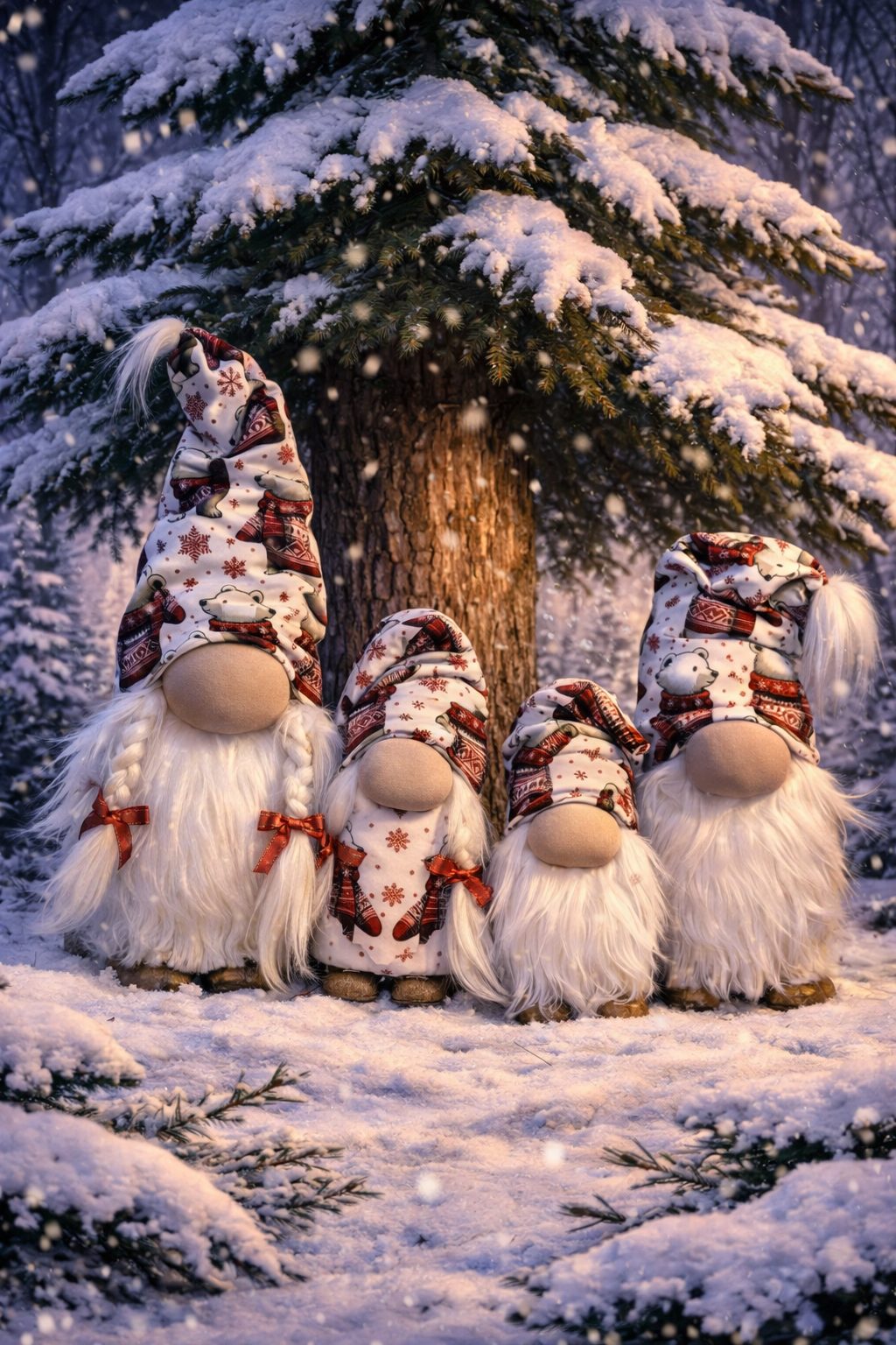 Gáll Zoltán: Szöszkarácsony című vers illusztrációja a Múzsák Könyvtárában