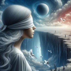 Aurora Amelia Joplin: A régi kendő című novella illusztrációja a Múzsák Könyvtárában.