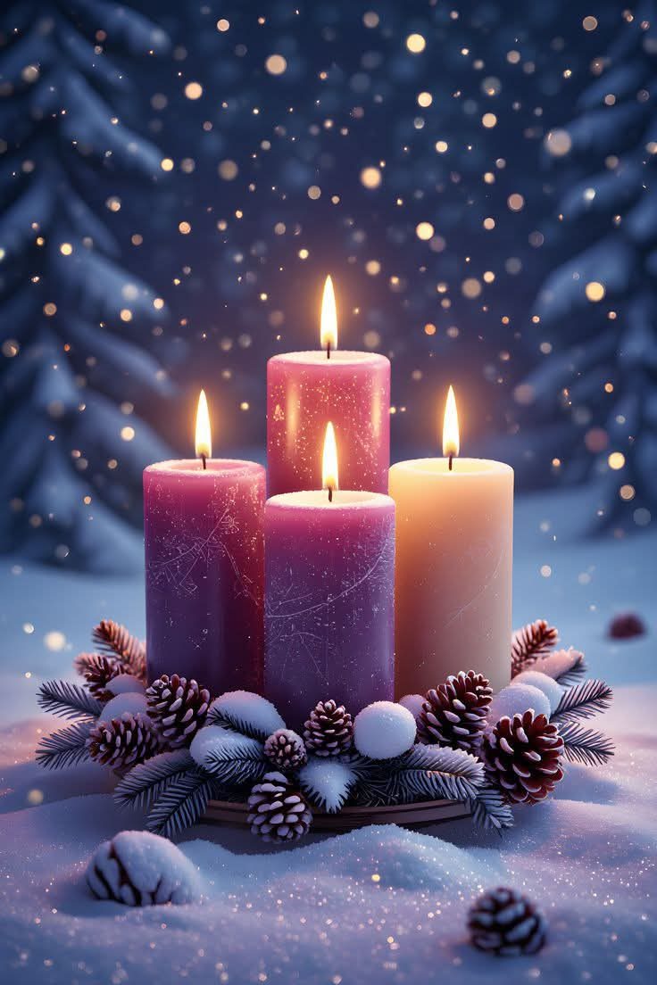 zsuzsanna bandics: Advent negyedik vasárnapja című vers illusztrációja a Múzsák Könyvtárában