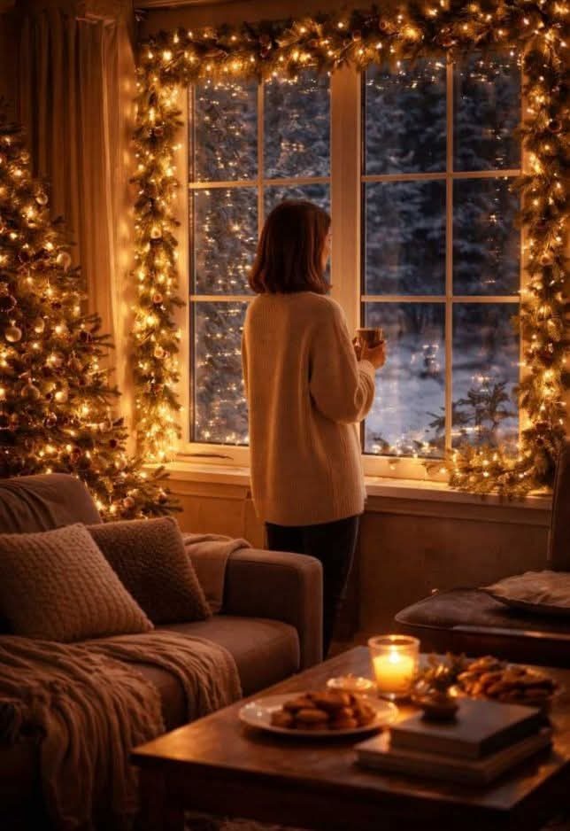 Soósné Balassa Eszter: Két ünnep között című vers illusztrációja a Múzsák Könyvtárában