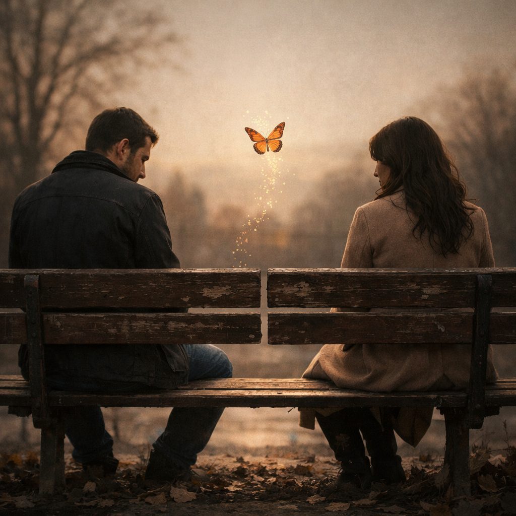 Vizkeleti Erzsébet: Búcsú című vers illusztrációja a Múzsák Könyvtárában