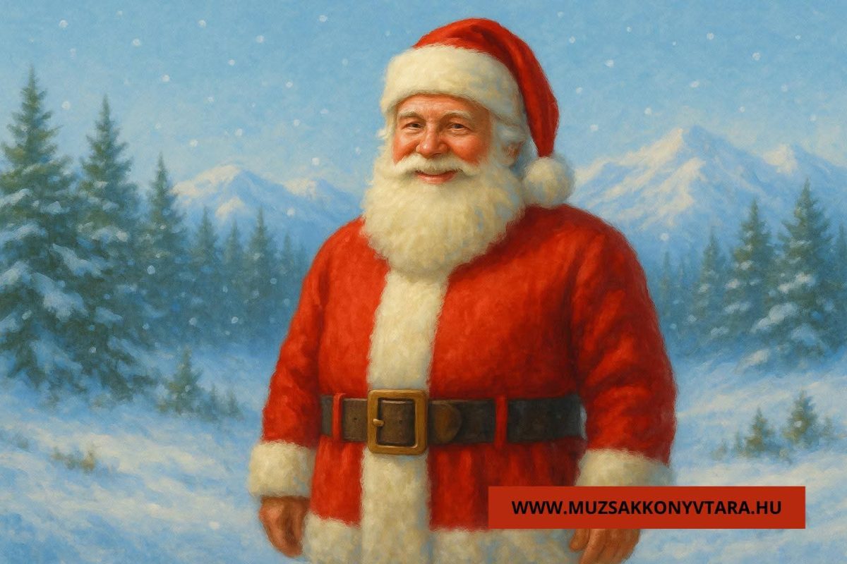 Norbert Farkas: A Mikulásról úgy őszintén című novella illusztrációja a Múzsák Könyvtárában.