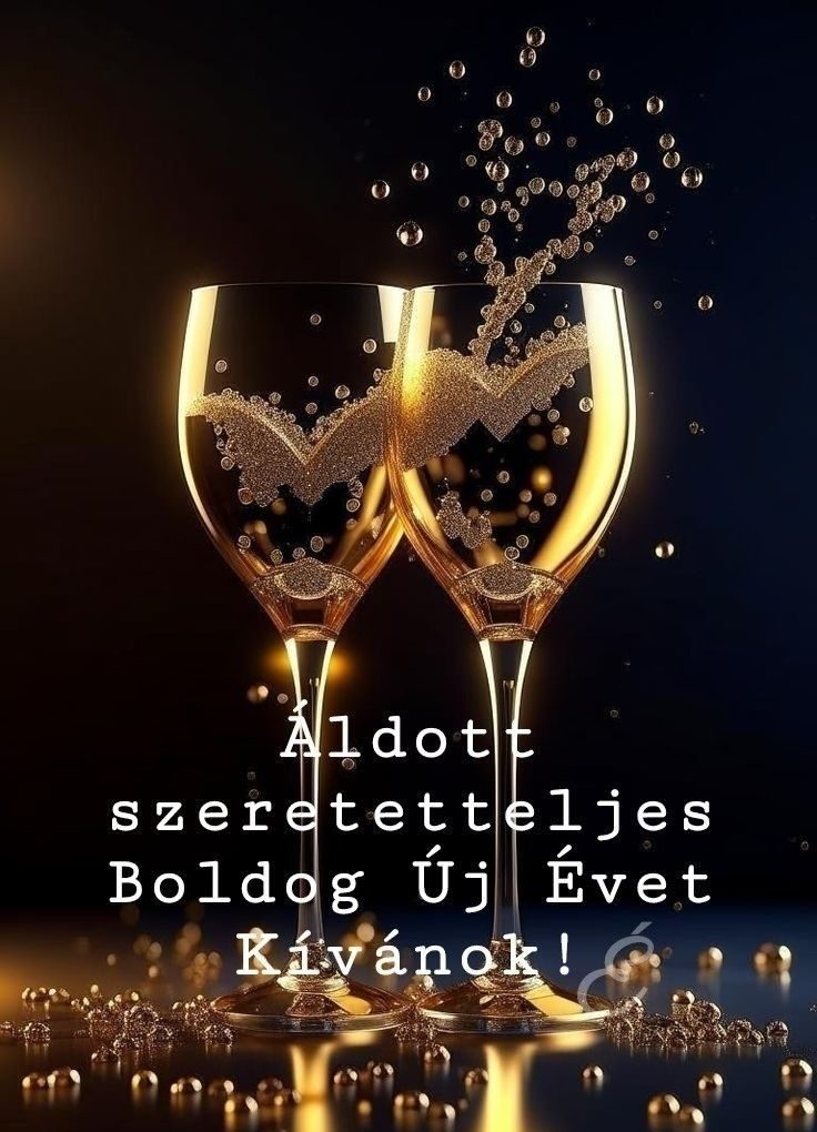 Márkus Katalin/Kata/: Újévre kívánom című vers illusztrációja a Múzsák Könyvtárában